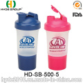 Garrafa 500ml. BPA livre de proteína por atacado inteligente Shaker (HD-SB-500-5)